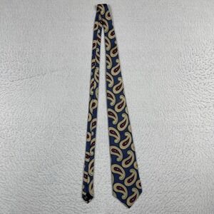 Polo‎ Ralph Lauren Tie Mens Blue Silk Paisley Vintage Made In USA Necktie Office